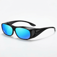 schwarz-blauer Visier